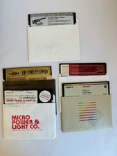 Vintage Apple II Software 5.25 Floppy Disk Lot DOS 3.3 HomeWord Webster’s 1980s picture
