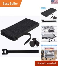 Eco-Friendly 60 PCS Black Nylon Cable Ties - 6 Inches of Reusable Efficiency picture