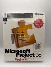 Microsoft Project 98 Upgrade - Project Management Software Brand New Sealed picture