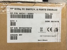 HP 8/8q FC SWITCH, 8 PORTS ENABLED AK241-63002 picture