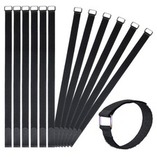 24 inch Hook and Loop Cable Strap - Reusable Fastening Strap - 12 PACK 1 inch Wi picture