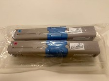 OKI Cyan and Magenta Toner Cartridge 2-Pack Recycled Unused picture