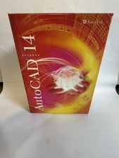 AutoCAD Release 14 R14 Box Manuals Paperwork  2 Discs Vintage Autodesk Lot picture