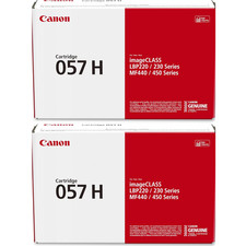 New Canon 057H High Yield Compatible Toner Cartridge ✅2 Pack Black Sealed Box✅ picture