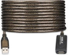 USB 2.0 Type A Male to A Female Active Repeater Extension Cable 30ft, High Sp... picture
