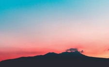 Landscape sunset mountains Custom Gaming Mat Desk picture