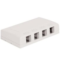 Icc IC108SB4WH Surface Mount Box, Elite, 4-port, White picture