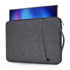 17.3 Inch Portable Monitor Carrying Case Canvas Waterproof Grey picture