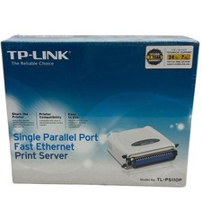 TP-Link TL-PS110P Single Parallel Port Fast Ethernet Print Server Sealed (New) picture