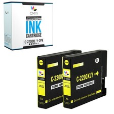 2-Pack Compatible CMYi PGI-2200XL Yellow Ink Cartridge fits Canon MAXIFY MB5020 picture