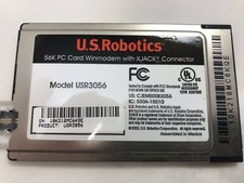 US Robotics USR3056 56K Winmodem PCMCIA PC Card w/ XJACK Connector picture