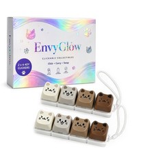 EnvyGlow Brown Cat Mechanical Keyboard Switch Tester Fidget Toy, 4-Key Two Pi... picture