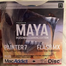 Mac Addict July 2002 Maya 3D & Tons More Vintage Rare picture
