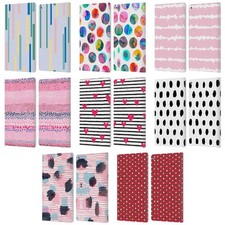OFFICIAL NINOLA GEOMETRIC 2B LEATHER BOOK WALLET CASE COVER FOR AMAZON FIRE picture