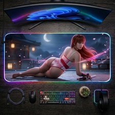 Dead or Alive Mouse Pad, Kasumi LED RGB Desk Mat, Gamer Room Decor picture