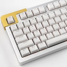 134 PCS Crystal Jelly White Shine Through Keycaps OEM Fits 60/65/75/80/95/100 picture