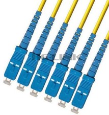 100M SC-SC Indoor Armored Singlemode 6 Strands Fiber Patch Cord picture