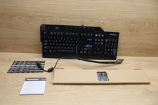Lenovo SK-8815 USB Multimedia Keyboard 03X8490 Black Wired Full Size w Manuals picture