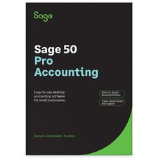 Sage 50 Pro Accounting 2026 U.S. Retail Essential 1 Year Subscription picture