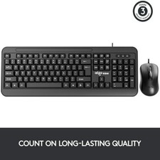 For Windows/MAC AK1801 Wired 104 keys Keyboard & 4800 DPI Mouse Combo Silent Set picture