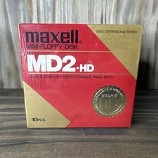 Lot Of 2 - 10 New Maxell MD2HD 5 1/4