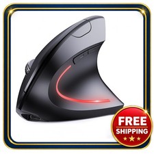 Wireless Mouse 2-in-1 Bluetooth & 2.4G USB Rechargeable Ergonomic picture