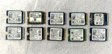 LOT OF 10 Pcs  Mixed Brands, 256GB M.2 NVMe SSD Drive  2230 TESTED GOOD picture