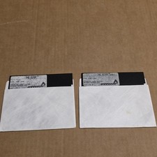 The Scoop IBM PC 5.25” Floppy Disks 1 & 2 w/ Sleeves Vintage Spinnaker picture