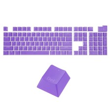 108 Keys Pudding Keycaps Set ABS for Mechanical Keyboard Layout, Dark Purple picture