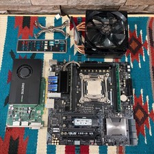 ASUS X99-M WS mATX Motherboard Combo Xeon 2640v4 Cooler 8GB 256SSD Quadro K2200 picture