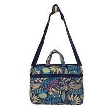 Kayond Laptop Messenger Bag Tropical Leaf Floral Blue 14