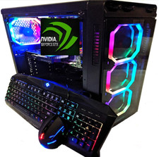 i7 CUSTOM GAMING DESKTOP PC SSD+1TB 16GB NO GRAPHICS CARD ADD YOURS Win 10 WiFi picture