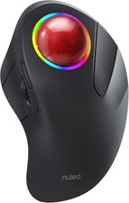 Nulea M505B Wireless Trackball Mouse Ergonomic RGB Rechargeable - RED BALL picture