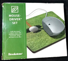 Brookstone Corded GOLF Mouse-Driver Set PS/2 - New Open Box picture