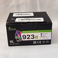 Sheengo 923e XL Compatible Ink Cartridges 4-Pack CMYK w/ Chip HP 923XL Open Box picture