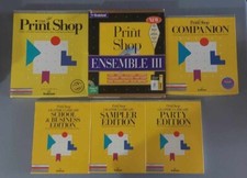 Vintage The Print Shop & Print Shop Pro Computer Software Lot picture