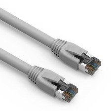 20 Pack of 3Ft CAT8 S/FTP Ethernet Network Cable Gray 24AWG picture