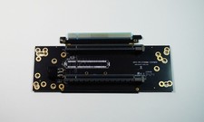 2U PCI Express PCIE 4.0 Gen4 x16 to x8/x8 Bifurcated Riser Card with Flex Cable picture