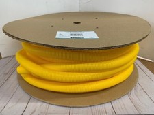 Panduit Corrugated Slit Wall Tubing Yellow CLT100F-C4 100ft  NEW picture