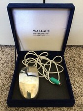 VTG Wallace Silversmith Silver Plated 2-Button PS/2 Mouse MUO6P Velvet Box picture