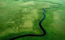 Landscape river nature aerial view Custom Gaming Mat Desk picture