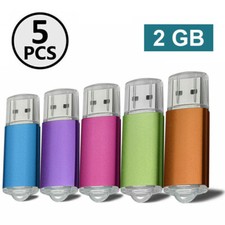 5pcs 2 GB USB 2.0 Flash Drives Memory Sticks USB Thumb Pen Drives Data Storage picture