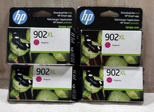 4 Lot Genuine HP 902XL Color Ink Cartridges - Dated 04-2027 Magenta picture