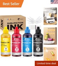 Waterproof Sublimation Ink Set - 4 Bottles for Vibrant Heat Transfers on Fabrics picture