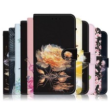 Butterfly Flower Cat Wallet Phone Case for Motorola Edge 30 G34 G84 G14 E13 G22 picture