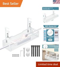 Space-Saving Wire Organizer Box – Under Desk Cable Management with Ventilation picture