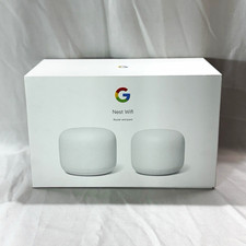 Google Nest Wifi 2-Pack Router & Point Dual-Band 2200 Mbps White GA00822-US picture