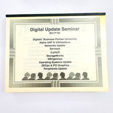 Digital Equipment Corp 1994 Seminar Training Book Boston MA Alpha VAX AXP+ picture