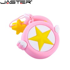 Cartoon USB Flash Drive Cute Memory Stick Pink Stars Pen Beautiful Girly Heart picture