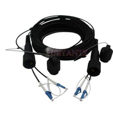 LC-LC UPC SM Duplex Armored Field TPU Optical Patch Cord Waterproof Head 250M picture